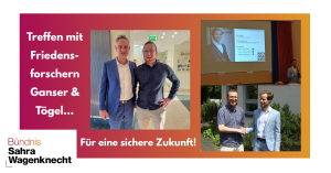 Nico Rudolph im Gespräch mit den Friedensforschern Daniele Ganser und Jonas Tögel