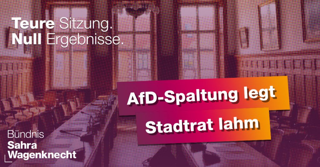 AfD-Spaltung legt Chemnitzer Stadtrat zeitweise lahm